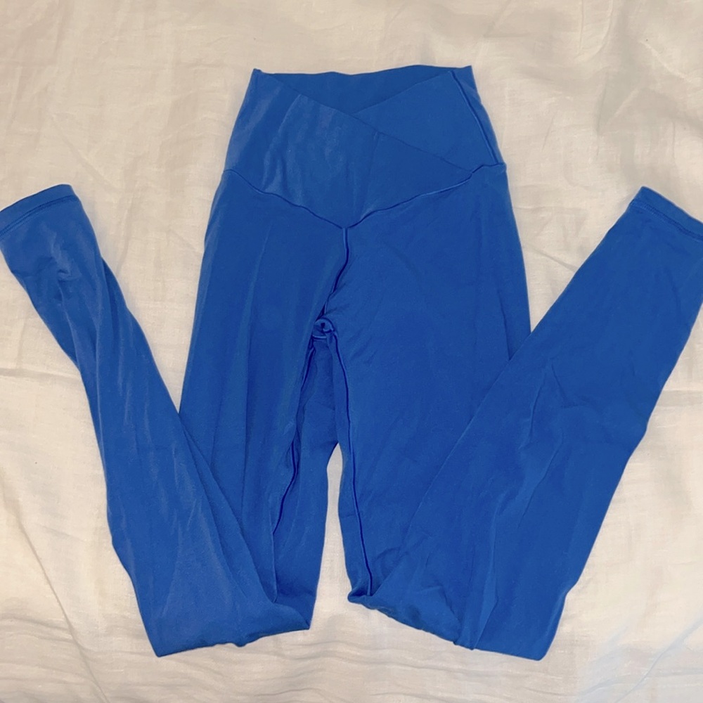 Aerie Offline blue crossover leggings